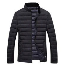 4XL-8XL Men Big Size Cotton Padded Jacket Autumn Winter Male Casual Solid Parka Thicken Warm Windbreak Outwear Varsity Coat 8627