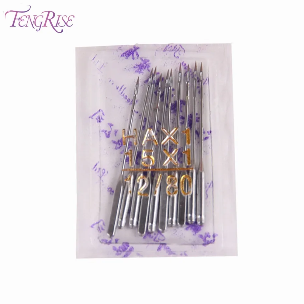 

FENGRISE Sewing Accessories 10 pcs Size 80 12 Singer Machine Needles Stainless Steel Apparel Sewing Fabric Tools Supplies Crafts