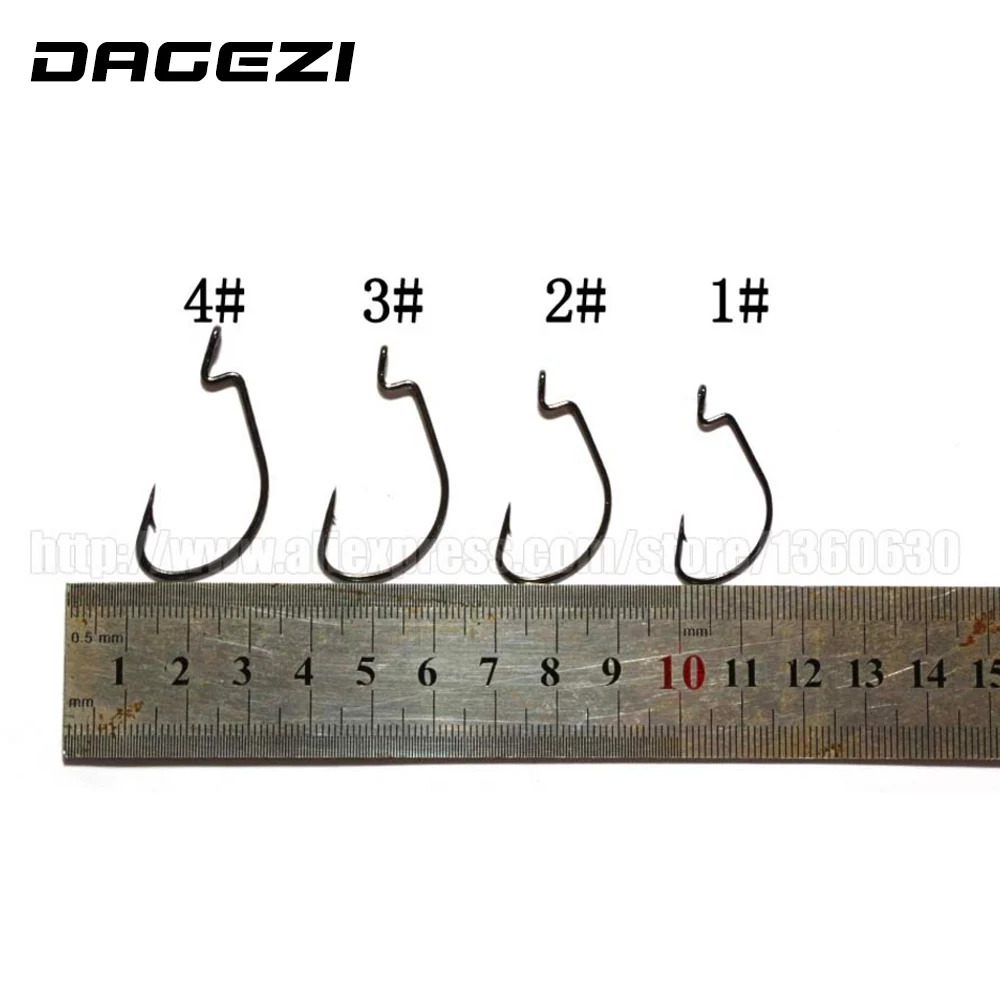 Рыболовные крючки DAGEZI HOT 50 шт./лот из высокоуглеродистой стали острые Крючки с