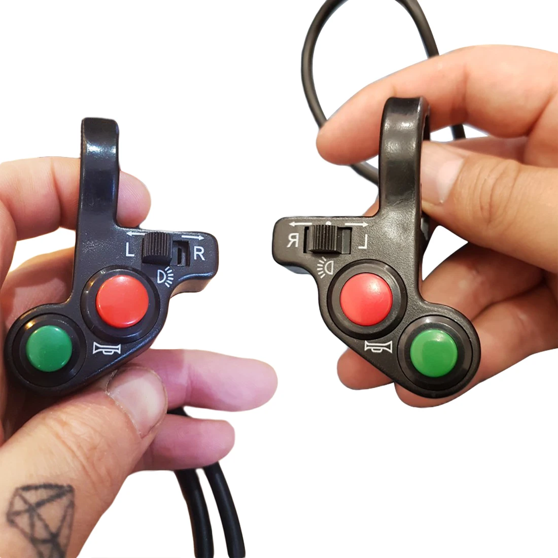 

Dewtreetali new Universal Motorcycle Motorbike 7/8" Switch On/Off Horn Headlight Turn Signals Combination Switch