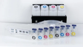 

Double 4 color CISS system bulk ink system for Outdoor large format printer plotter (4 ink bottles+8 cartridges+ spare parts)