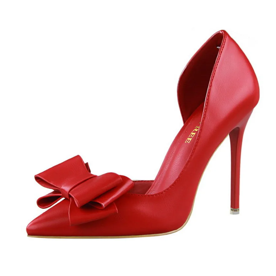VTOTA высокие ботинки на каблуках женская обувь, без шнуровки, низкий задник, Свадебная вечеринка офис сексуальный тонкий каблук; красные дамские туфли острый носок Дамская обувь - Цвет: Красный