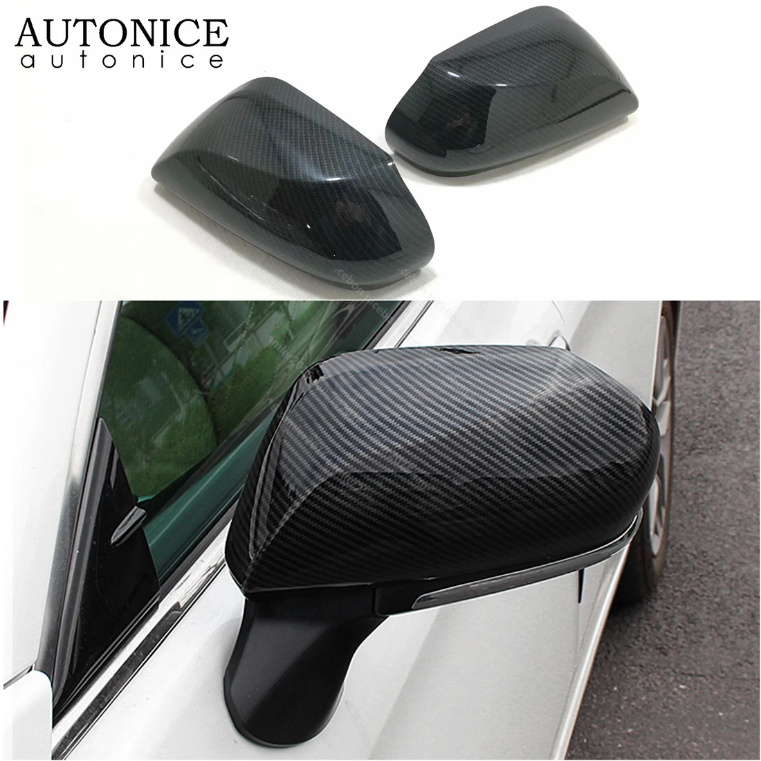

2pcs chrome Rearview Mirrors Cover Cup trim Cover Fit For Toyota Avalon