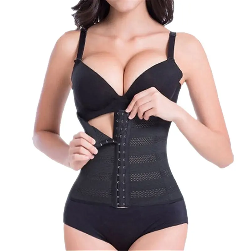 Steel Boned Corsets Body Weight Loss 4 Spiral Slim Waist Cincher