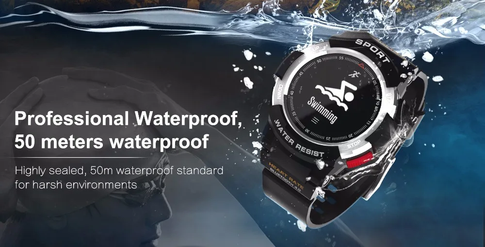 OGEDA F6 Smart Для мужчин спортивные часы Smartwatch модные часы Для мужчин IP68 сна монитор удаленной Камера Носимых устройств для iOS Android