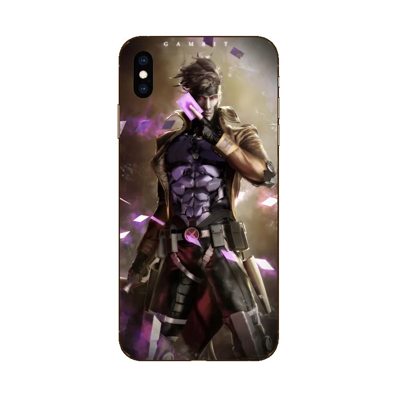 Модные Gambit xmen marvel comics мягкие Аксессуары из ТПУ чехол для телефона iPhone X XR XS Max 8 7 6s 6