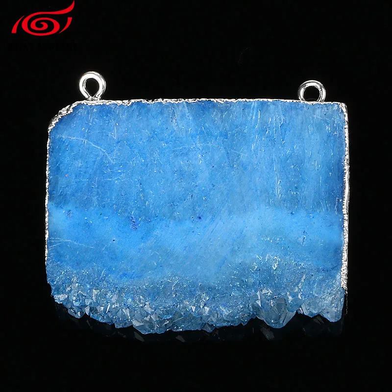 druzy slice pendant connector (12)