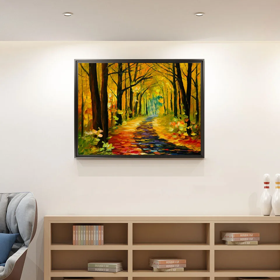 

Quiet village load Abstract Painting Wall Poster Art Pictures Prints On Canvas No Frame For Living Room Home Decor L140