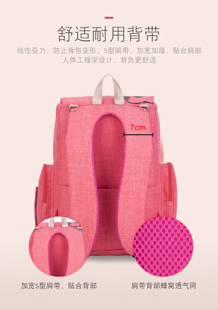 Микки и Минни Маус плюшевые рюкзаки модные большое пространство Мама сумка для пеленок через плечо может коляска для подарок для малышей
