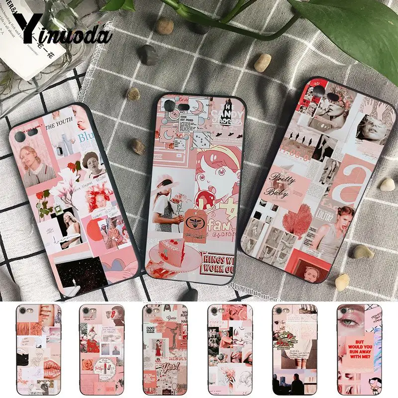Yinuoda изысканный чехол для iPhone 7X6 6S 8 Plus X 5 5S SE XR XS XSMAX с розовым сердцем в европейском