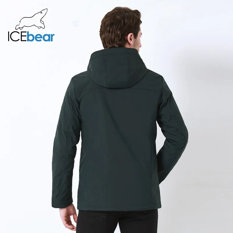 ICEbear 2019 осенняя куртка средней длины для мужчин с большим карманом ветрозащитная