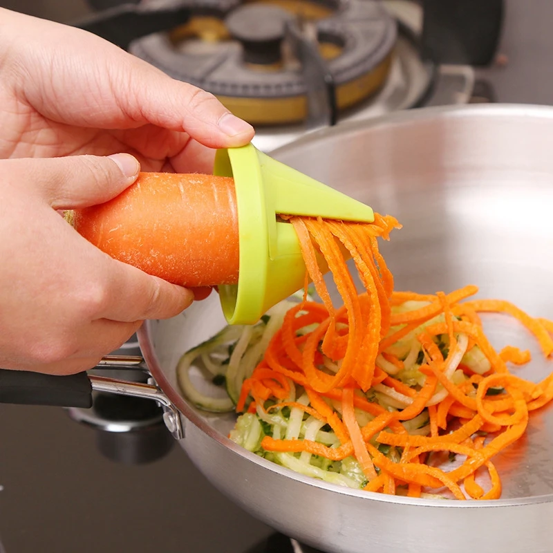

TOP!-Kitchen Gadget Funnel Vegetable Radish Cutter Shred Spiral Device