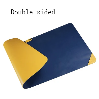 Из искусственной кожи Водонепроницаемый Extra Large 120x60 см игровой Мышь Pad офисный компьютер большой Мышь pad Для женщин Для мужчин Gamer клавиатура Коврик для ноутбука - Цвет: blue yellow 90x45 cm
