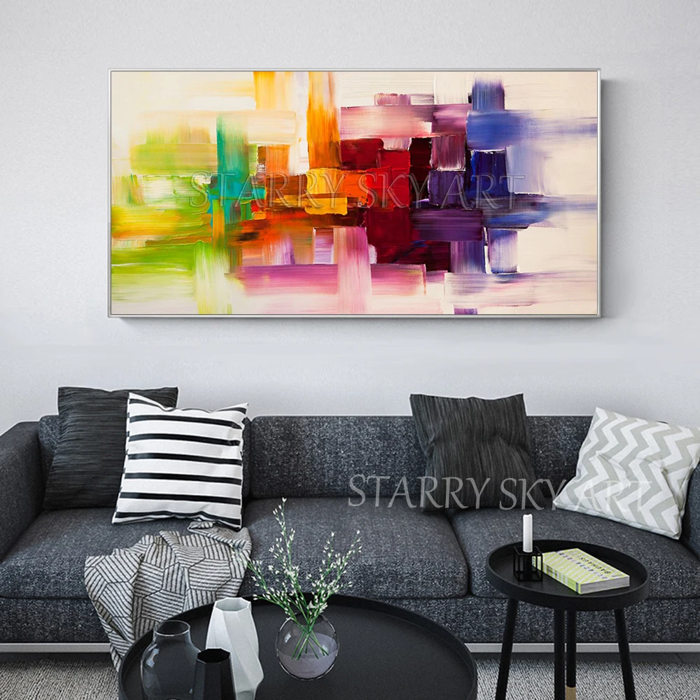 Beautiful Fine Art Pure Hand-painted Contemporary Abstract Oil Painting Large Painting Big Textured Knife Abstract Oil Painting