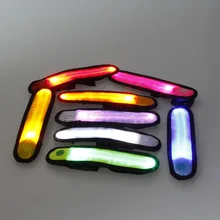 300 шт./партия, светоотражающий, светящийся светодиодный светящаяся повязка на лодыжку, видимый плечевой ремень