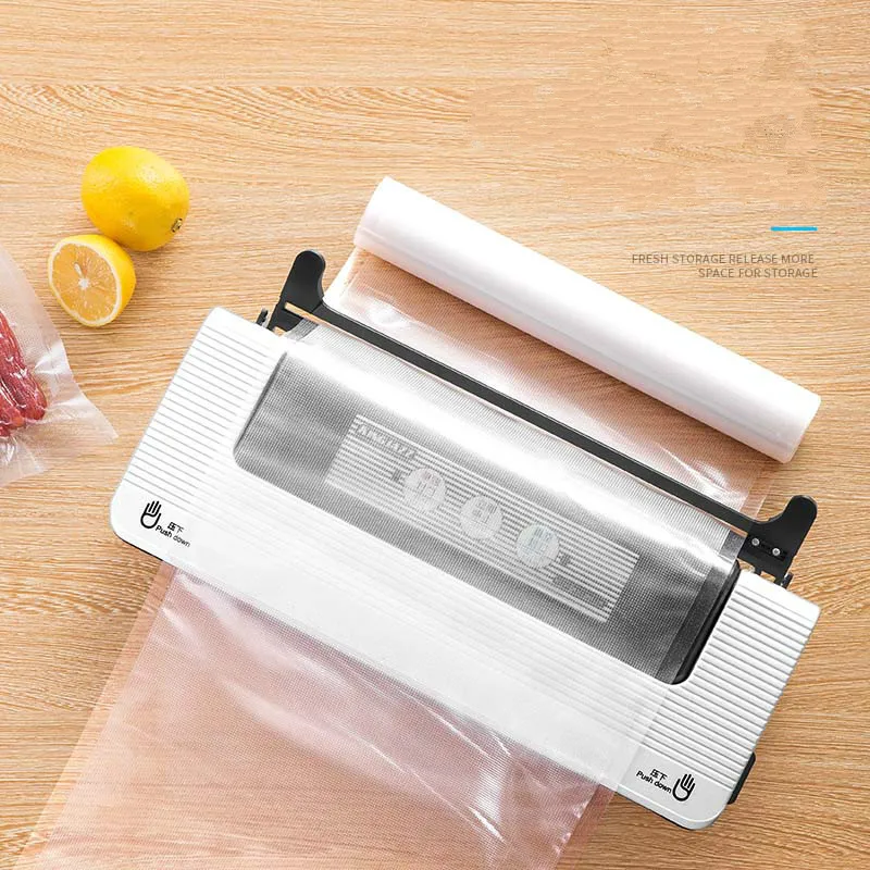 Влажная и сухая Бытовая Вакуумная машина для запечатывания Автоматическая сумка для резки машина для упаковки пищевых продуктов маленькая машина для сохранения свежести