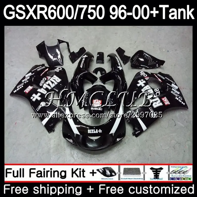 Майка для Suzuki srad RIZLA blackGSXR600 1996 1997 1998 1999 2000 24HC. 11 GSX-R600 GSXR 750 600 GSXR750 96 97 98 99 00 обтекателя
