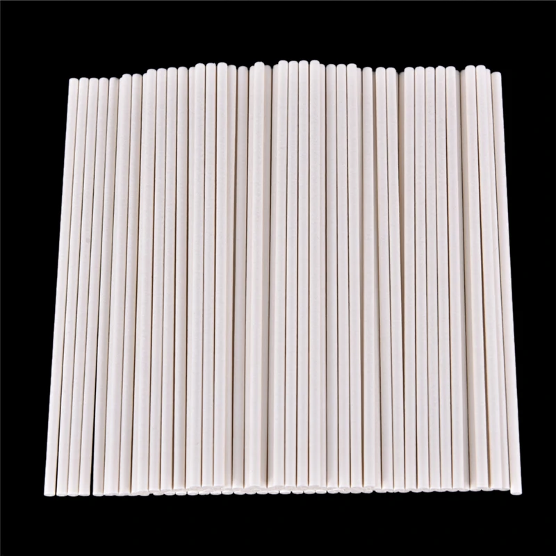 

100pcs 15cm x 3.5mm Stick Solid Core Paper Lollipop Sticks Lolly for Fondant Candy Chocolate Cake Pop Cupcakes Making Mould