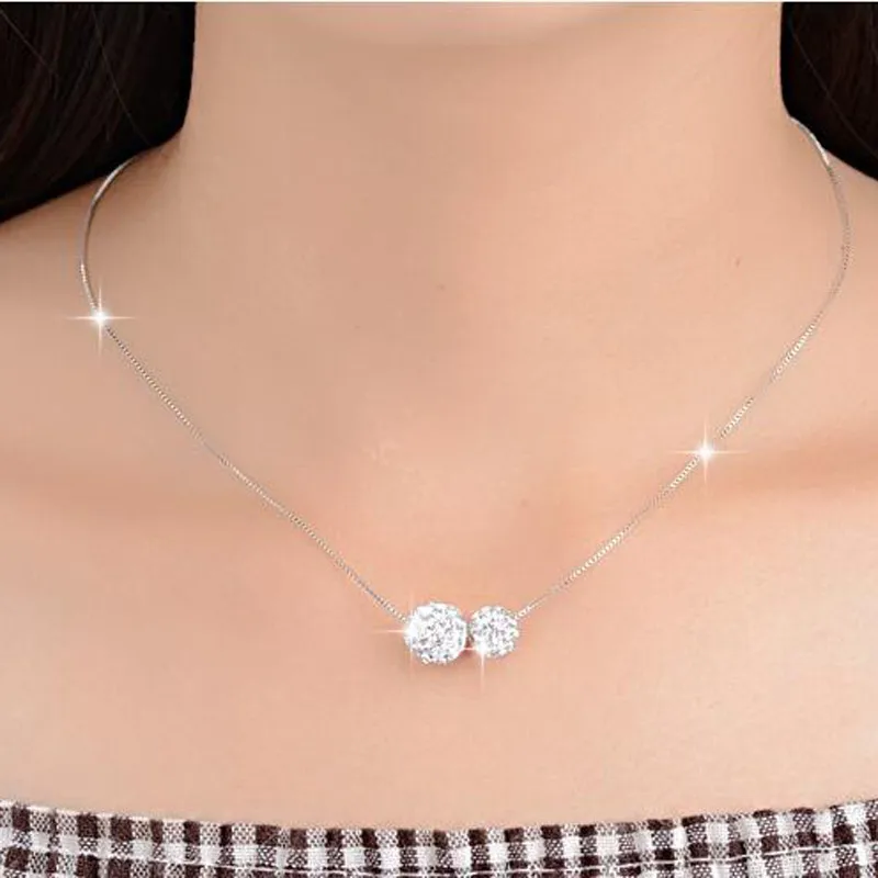 Очаровательное модное ожерелье s для женщин массивная Серебряная цепочка подвеска ожерелье ювелирные изделия для свадьбы