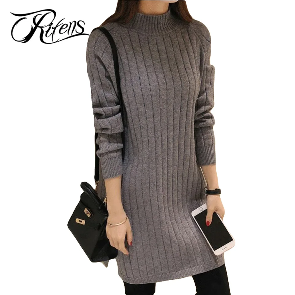 Urifens New Autumn Women Pullovers Fashion Solid Long