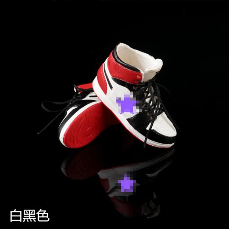 1/6 Scale Fashion Lace-up Shoes Sports Sneakers Hollow Basketball Boots Model for 12" Action Figure Model Toys Gift Collection