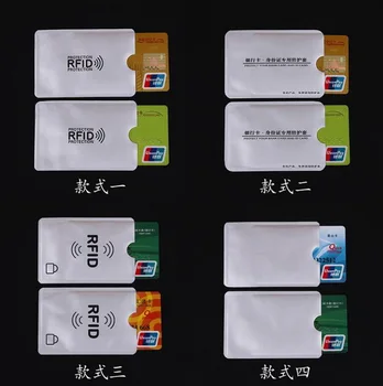 

2000pcs/lot RFID Blocking Sleeves Anti Theft RFID Card Protector RFID Blocking Sleeve Identity Anti-Scan Card Holders