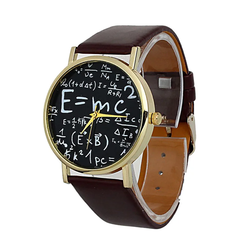 

Hour Causal Watches For man and Womens Print Leather Alloy Quartz Wrist Watch Clock