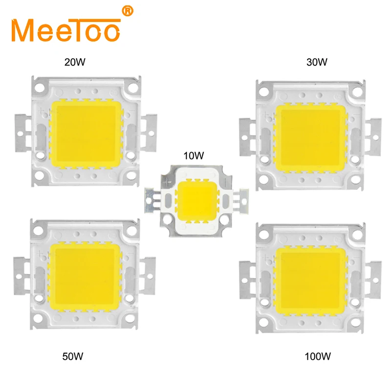 

1Pcs Full 10W 20W 30W 50W 100W LED Integrated Chip Light Source IC High Power Lamp COB 30-32V 24*44mil Epistar Floodlight