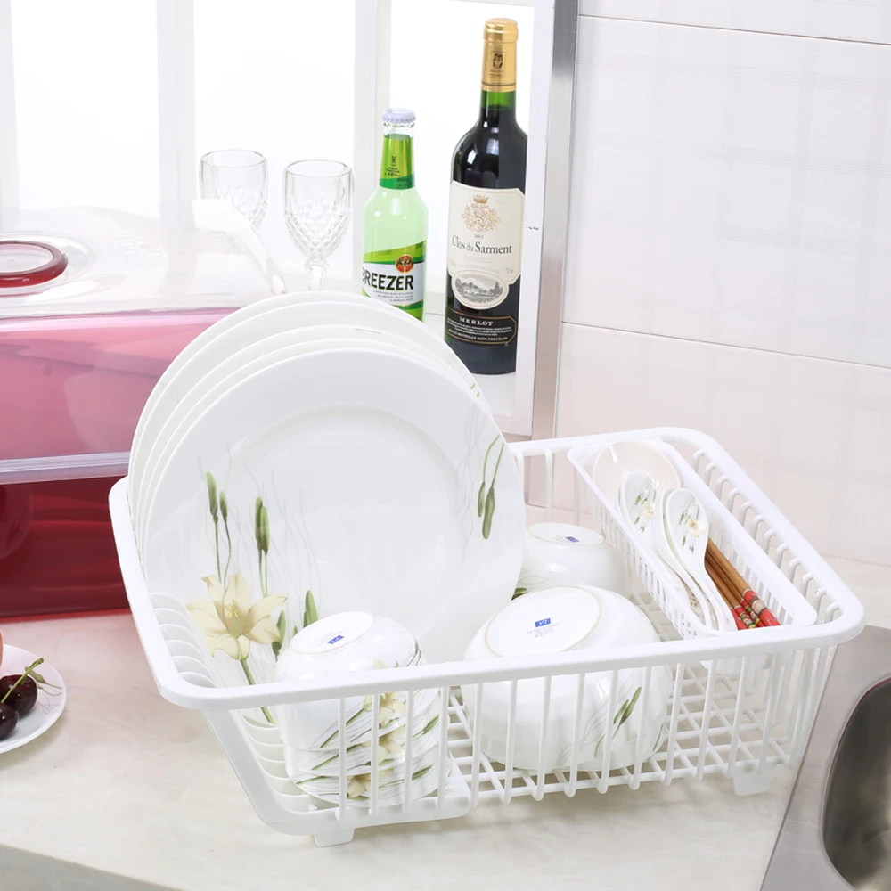 Шкаф пластиковая кухонная стойка для посуды с блюдо палочки для еды Столовые приборы ящик для хранения посуды стойка для капель миски лоток полка LU5292