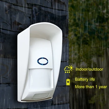 

Home Surveillance PIR Pet Immune Burglar Wireless Anti-Pet Crawl Detector Infrared Waterproof Alarm Security System CT70