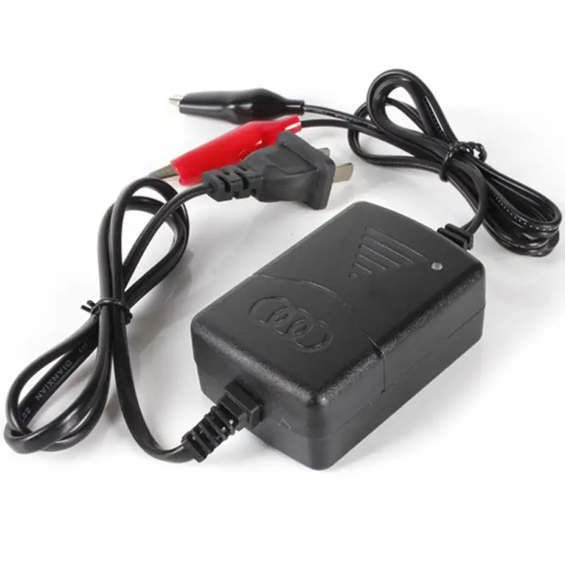 Черный 12 В свинцово-кислотный аккумулятор ручеек зарядное устройство полностью автоматическое интеллектуальное зарядное устройство для автомобиля/фургона/мотоцикла