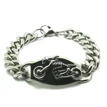 Мужские Мальчики 304L из нержавеющей стали мотоцикл призрак водитель, байкер новейший браслет