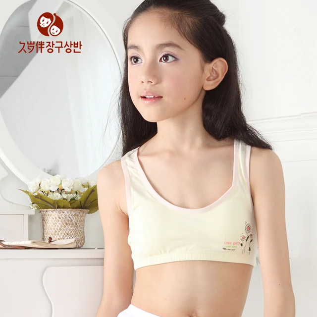 Wireless child female underwear bra young girl small vest bra clothing  jgw20096