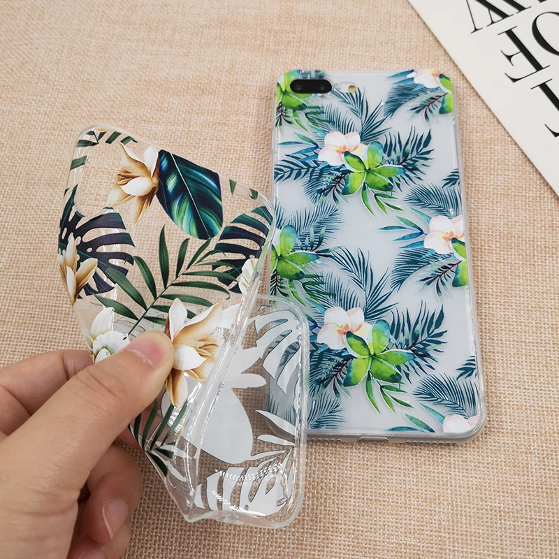 Retro Summer Leaf Case For iPhone X XS 6 6s 7 7plus 8 8plus XR XS Max Soft TPU Silicon Cases Color Leave Print Back Cover Retro Summer Leaf Case For iPhone X XS 6 6s 7 7plus 8 8plus XR XS Max Soft TPU Silicon Cases Color Leave Print Back Cover