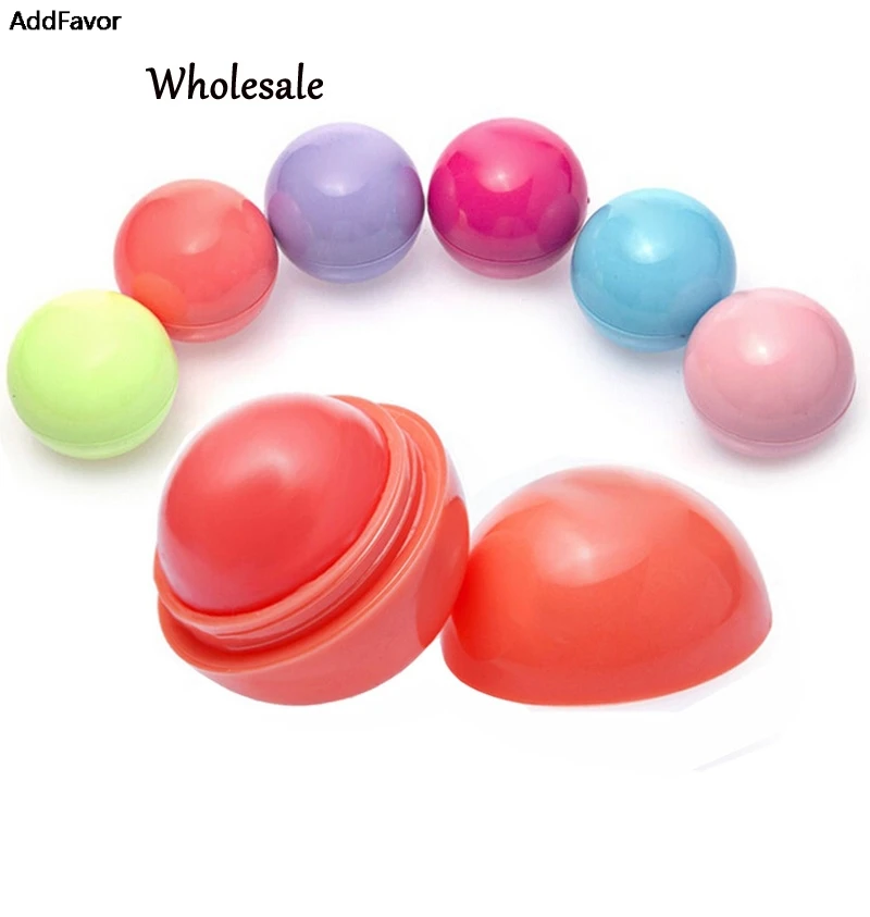 AddFavor Cute Lip Balm Ball Taste Lipbalm Set Fruit Flavoring Lips
