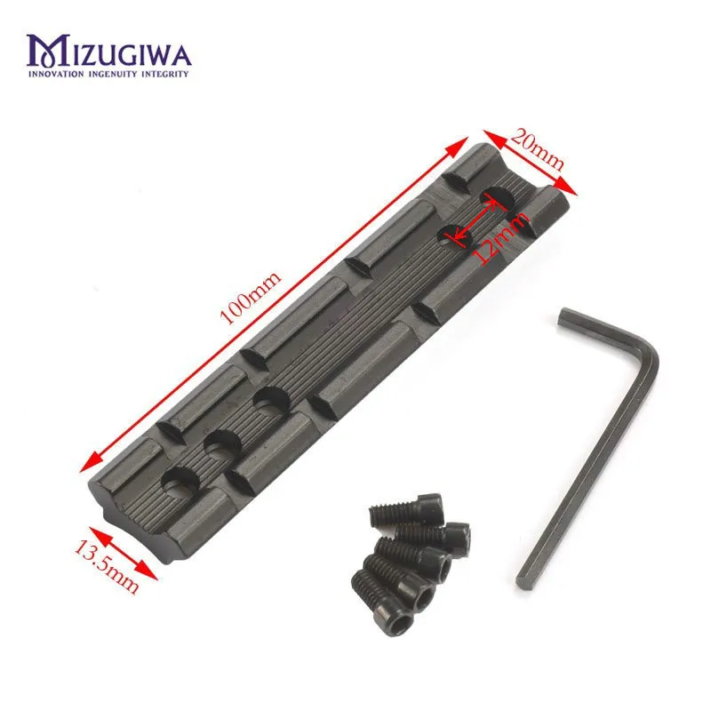 MIZUGIWA التكتيكية مسامير منحنى 20 ملليمتر ويفر السكك الحديدية جبل تحويل قاعدة Picatinny ل تثبيت بندقية نطاق مصباح يدوي MIZUGIWA التكتيكية مسامير منحنى 20 ملليمتر ويفر السكك الحديدية جبل تحويل قاعدة Picatinny ل تثبيت بندقية نطاق مصباح يدوي