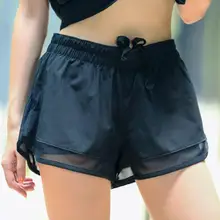Fitness body building Yoga Sport Girls Slimming Shorts Outdoor Professional Running Shorts Gym Sport Shorts Casuals White B