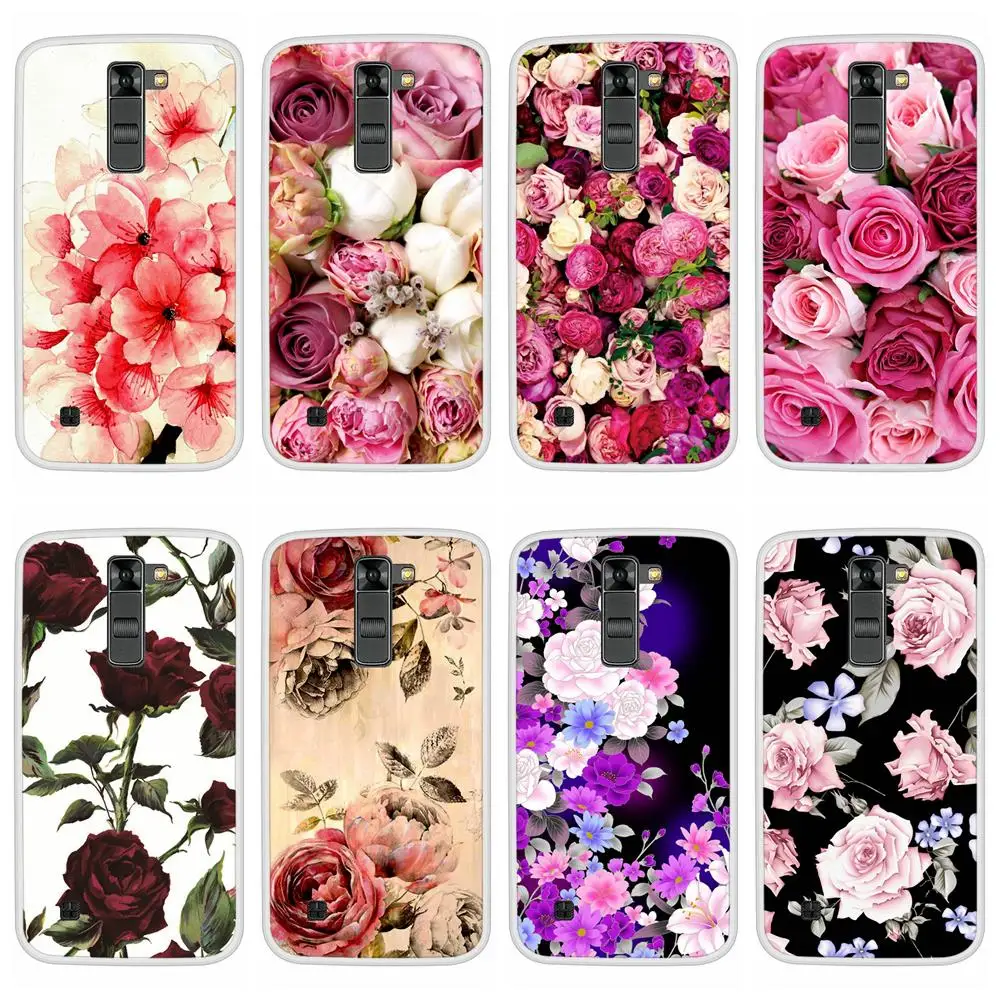 

Case For LG K7 2016 Soft Silicone TPU Floral Flower Pattern Print Phone Cover For LG K7 2016 Cases