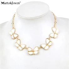 Marte& Joven ручной работы в виде ракушки дизайн струны пять бабочек ожерелья для женщин