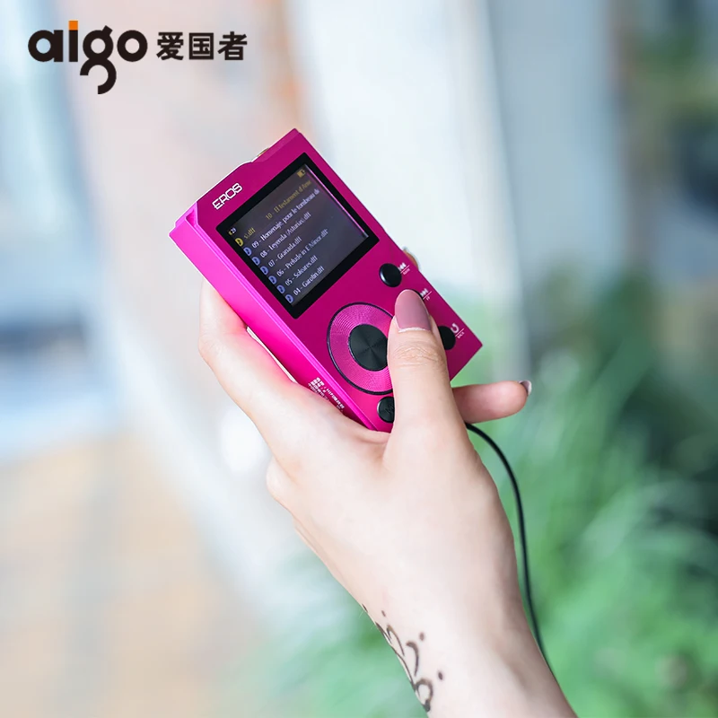 Aigo EROS к bluetooth 4,0 Lossless Hi-Fi MP3 плеер мини hibilink DSD DAC AXU аудио музыкальный плеер, поддержка USB OTG 128 Гб TF