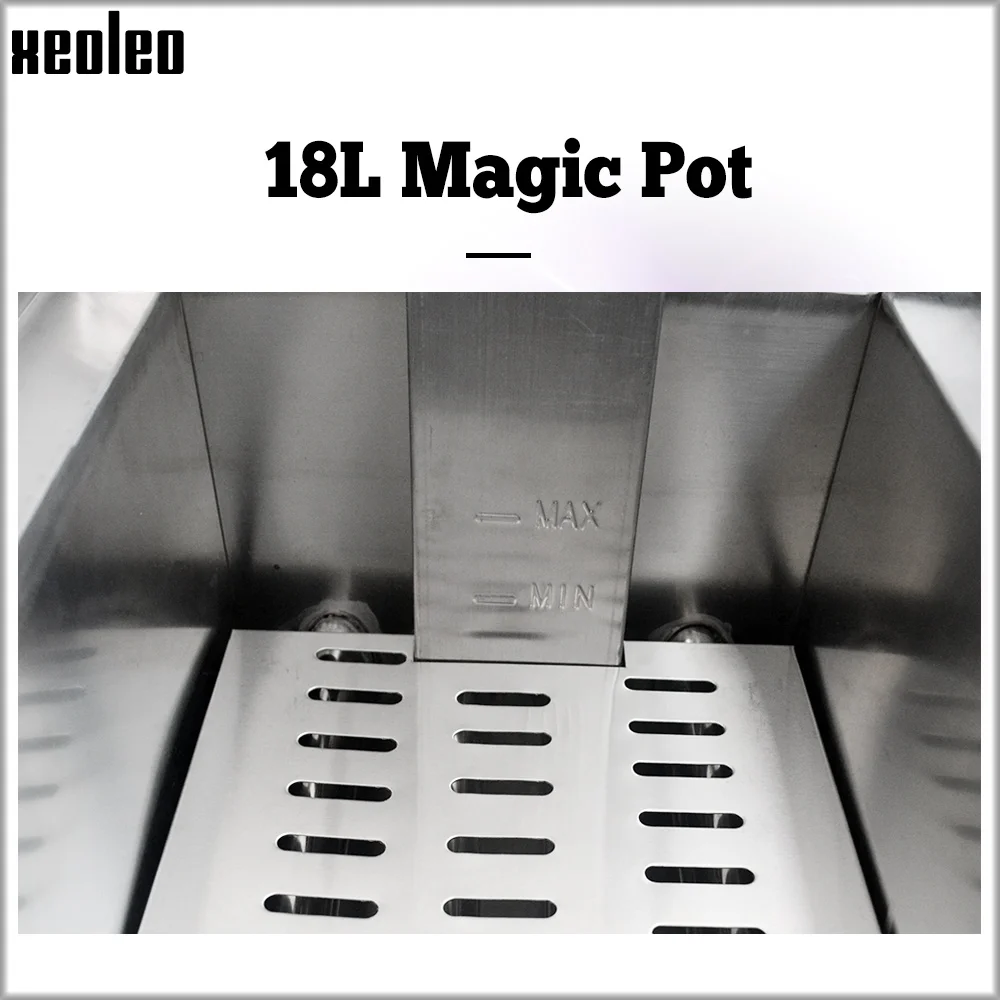 US $488.25 XEOLEO Commercial Gas Deep fryer 18L Stainless steel Fried French machine Single Tank LPG Frying machine with oil valve For KFC