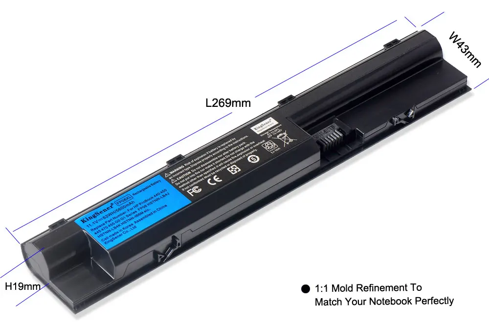 KingSener 11,1 В 5600 мА/ч, FP06 Батарея для ProBook 440 445 450 470 455 G0 G1 серии 707617-421 708457-001 708458-001 аккумулятор большой емкости FP06XL FP09