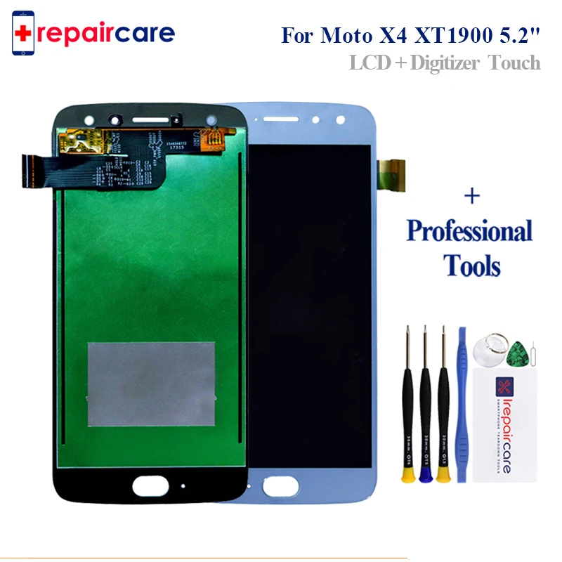 

For Motorola Moto X4 LCD Display With Touch Screen Digitizer Assembly Replacement Parts For Moto XT1900 LCD+TP Combo 5.2 inch