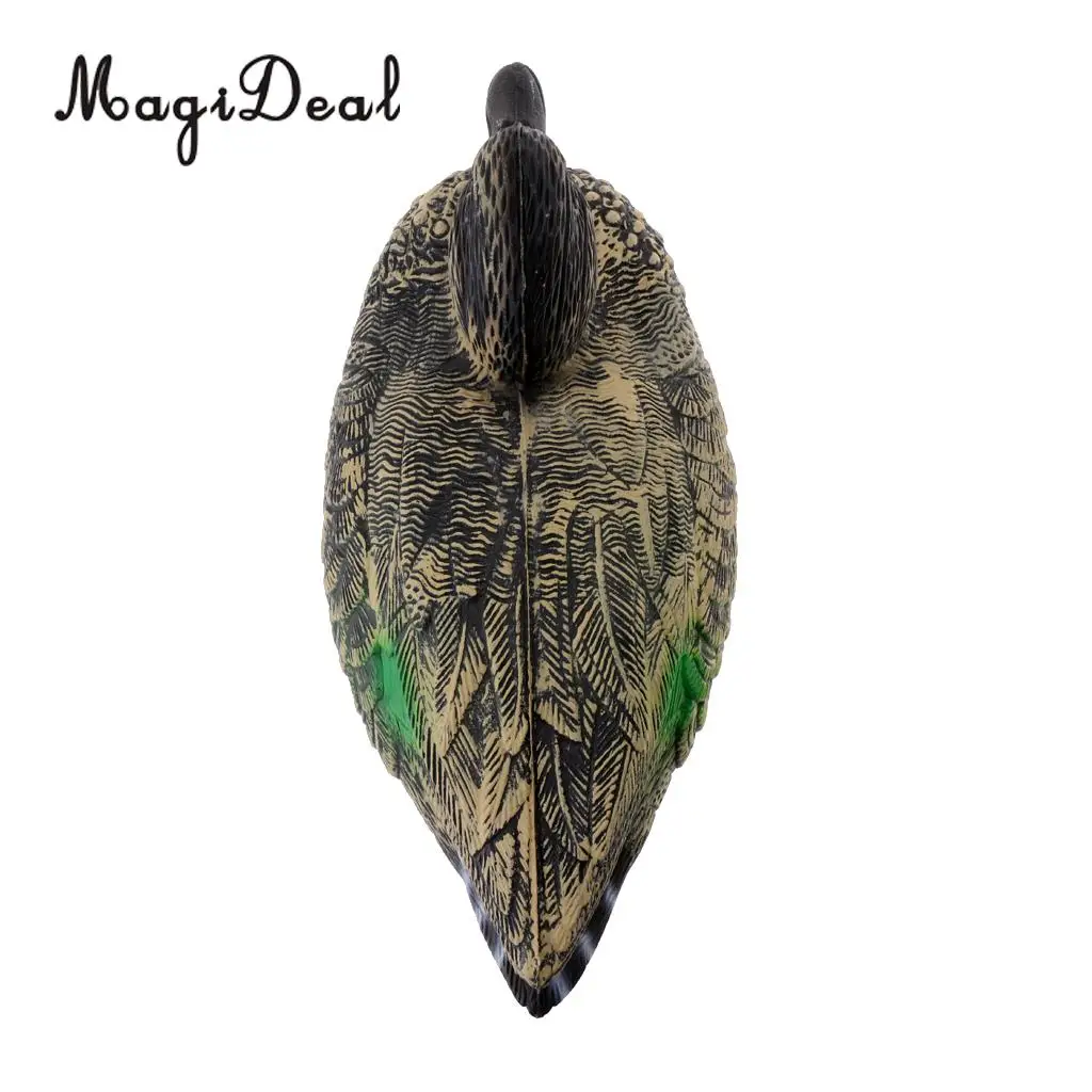 MagiDeal Durable 3D Lifelike Floating Hunting Shooting Drake Duck Decoy Decoying Female/Male Duck Yard Garden Ornament Accessory