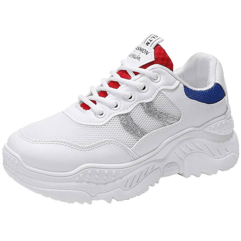 

shoes Female flame New Korean version Harajuku Wild Harbor wind Daddy sneakers Super fire Explosion women shoes