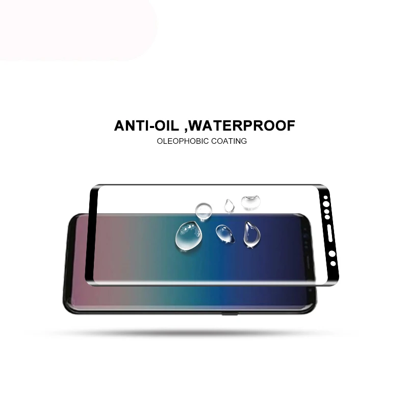 Защитное стекло изогнутое закаленное 3D для Samsung Galaxy S8|Защитные стёкла и плёнки| |