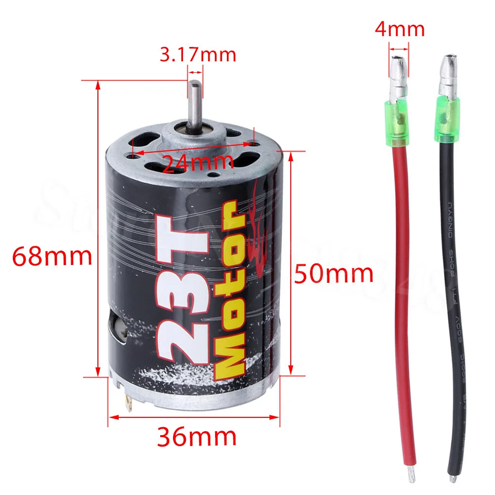 RC Electric Motor 23T 35T 45T 55T 60T Brushed 540 RS540 3.175mm Shaft