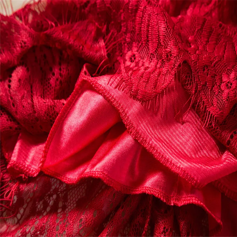 2019 New cute Toddler Kids Baby Girl Lace Flower Princess Tulle Party Pageant Dresses Clothes baby show gifts  (21)