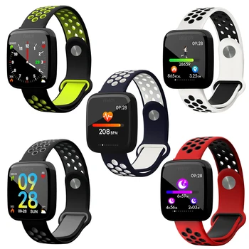 

Mrosaa F15 LED Screen Waterproof Smart Heart Rate Monitor Watch Blood Pressure Meter Fitness Bracelet With Home Health Tools