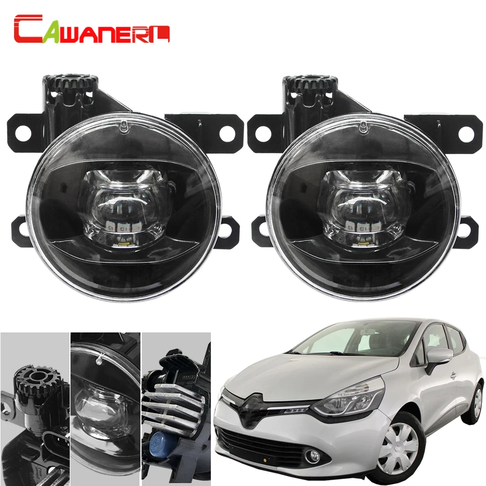 

Cawanerl Car External Fog Light H11 Socket 4000LM LED Devil Eye DRL Daytime Running Light 90mm 12V For Renault Clio IV 2012-2019